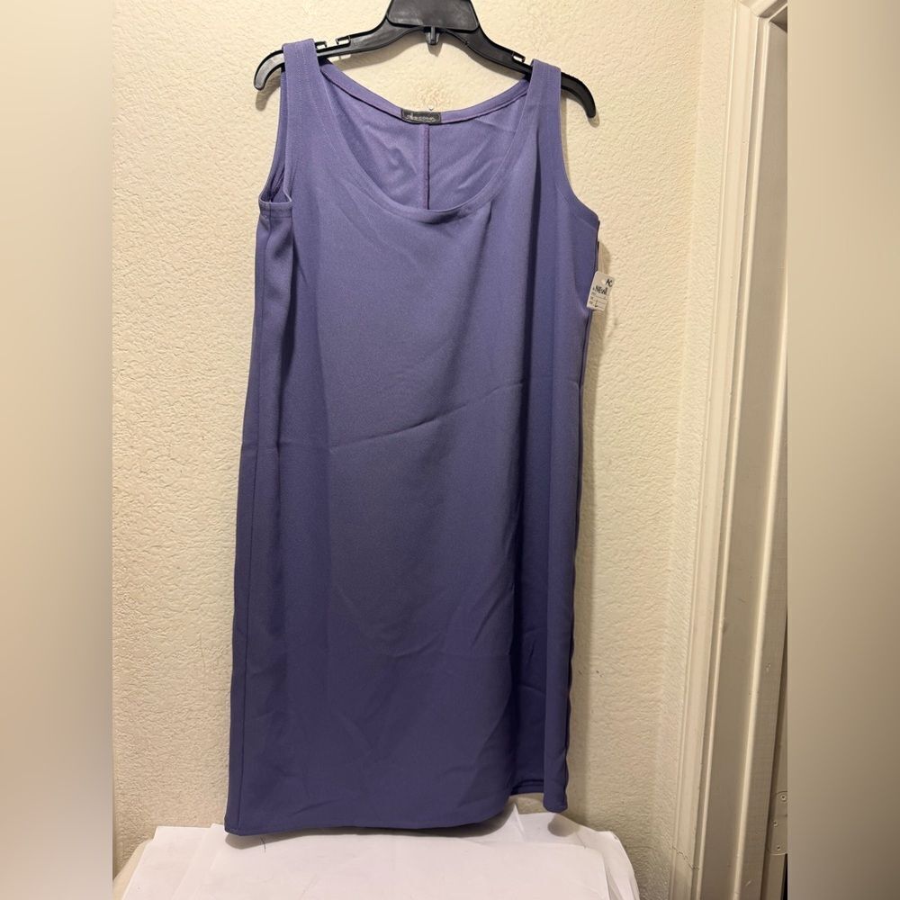 NWT Allie Coosh thistle Elegant Purple Sleeveless Dress size L